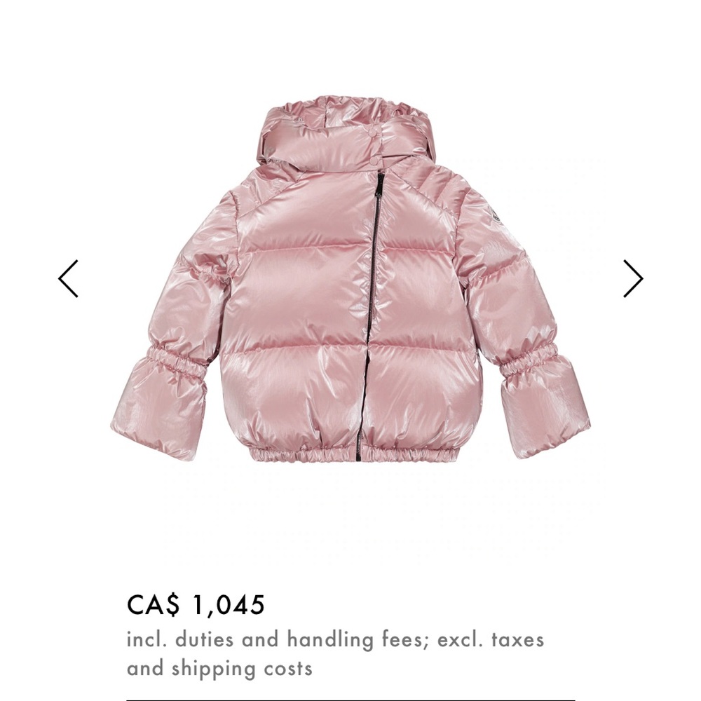 Moncler girls kids jacket 8